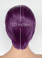 Purple Straight Lace Front Synthetic Hair Wig LF8097