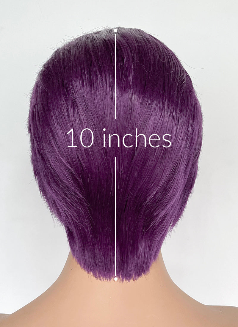 Purple Straight Lace Front Synthetic Hair Wig LF8097