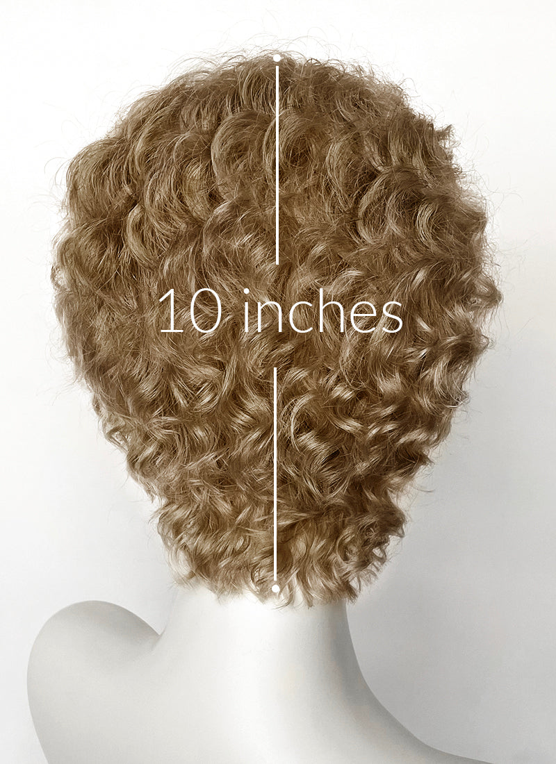 Percy Jackson and the Olympians Percy Jackson Medium Blonde Curly Lace Front Synthetic Men's Wig LF8099