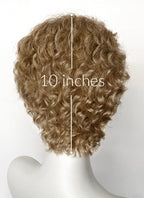 Percy Jackson and the Olympians Percy Jackson Medium Blonde Curly Lace Front Synthetic Men's Wig LF8099