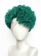 Green Curly Lace Front Synthetic Men's Wig LF8100A