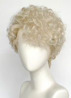 Ash Blonde Curly Lace Front Synthetic Men's Wig LF8100