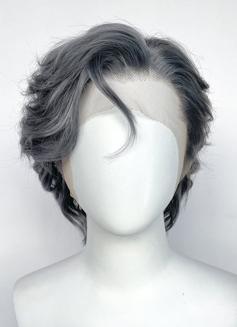 Clair Obscur: Expedition 33 Renoir Charcoal Grey Wavy Lace Front Synthetic Men's Wig LF8102