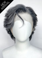Clair Obscur: Expedition 33 Renoir Charcoal Grey Wavy Lace Front Synthetic Men's Wig LF8102