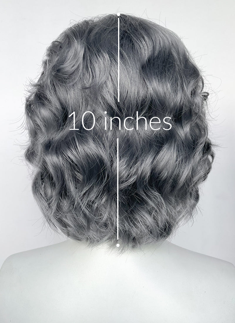 Clair Obscur: Expedition 33 Renoir Charcoal Grey Wavy Lace Front Synthetic Men's Wig LF8102