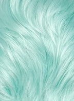 Critical Role Wicander Halovar Pastel Green Mixed White Wavy Lace Front Synthetic Men's Wig LF8103