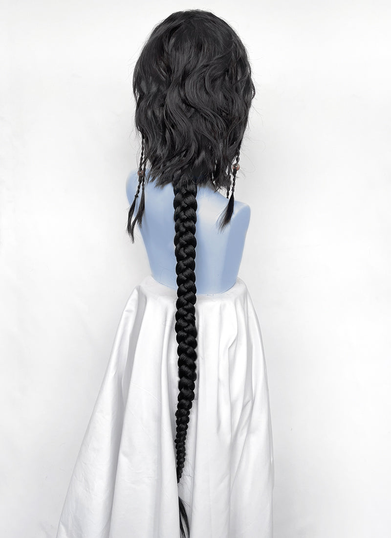 Avatar: fire and ash Kiri Black Braided Lace Front Synthetic Wig LF8106