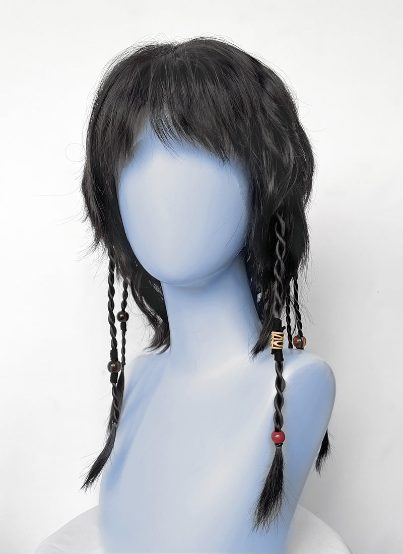 Avatar: fire and ash Kiri Black Braided Lace Front Synthetic Wig LF8106