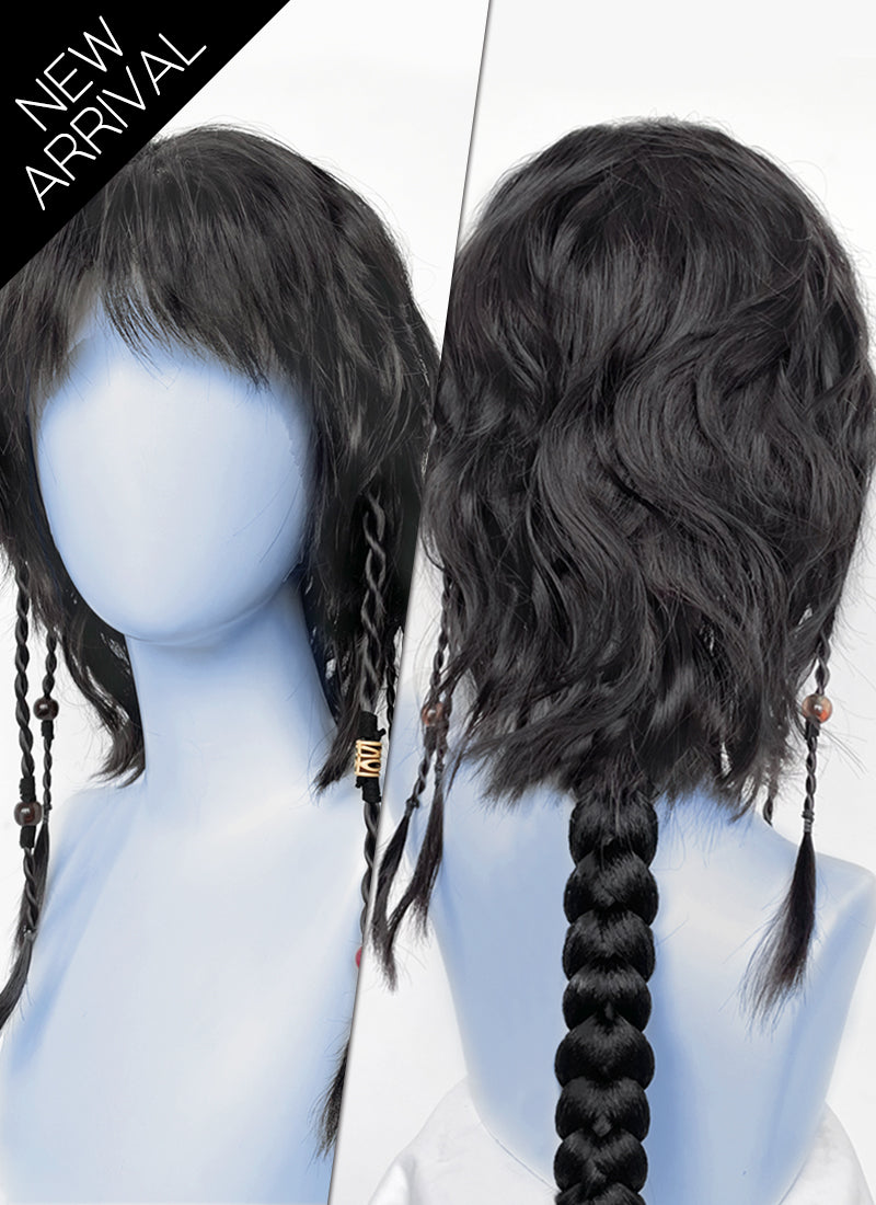 Avatar: fire and ash Kiri Black Braided Lace Front Synthetic Wig LF8106