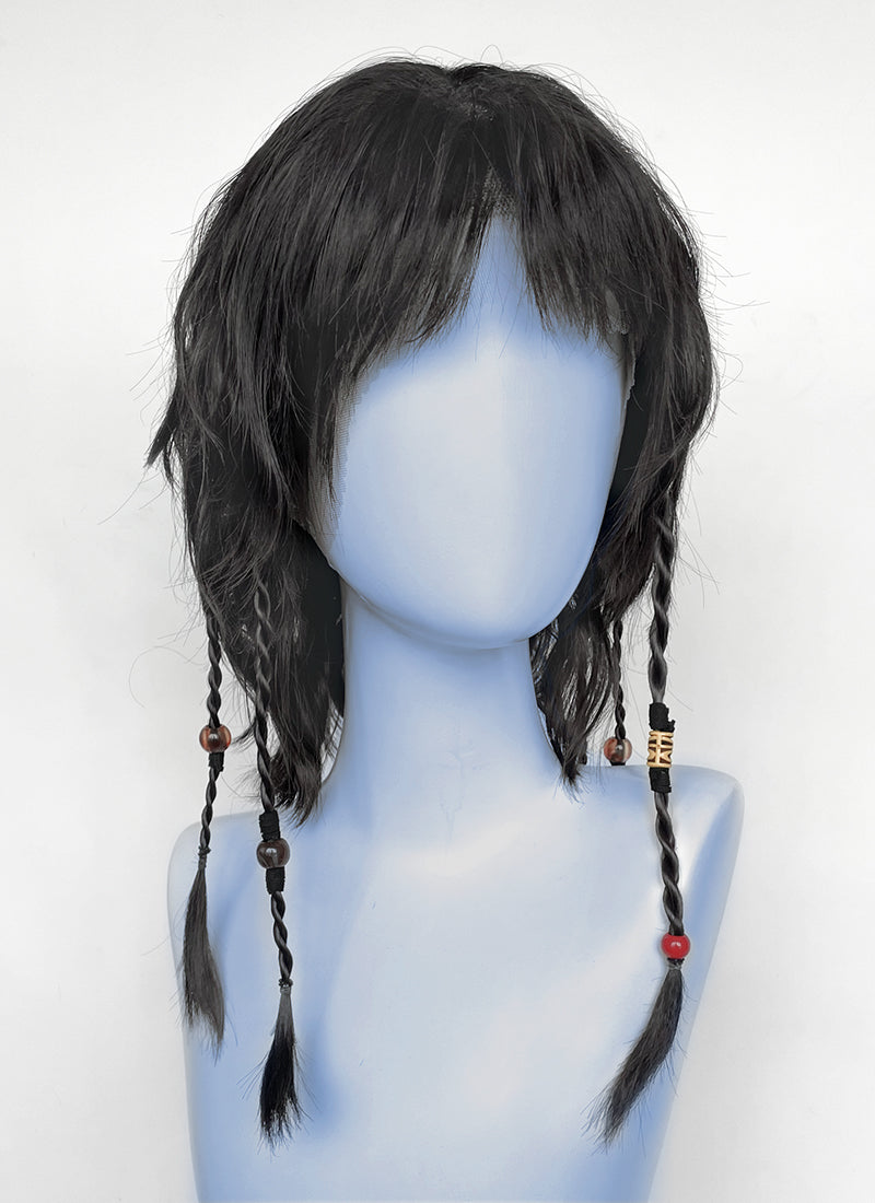 Avatar: fire and ash Kiri Black Braided Lace Front Synthetic Wig LF8106