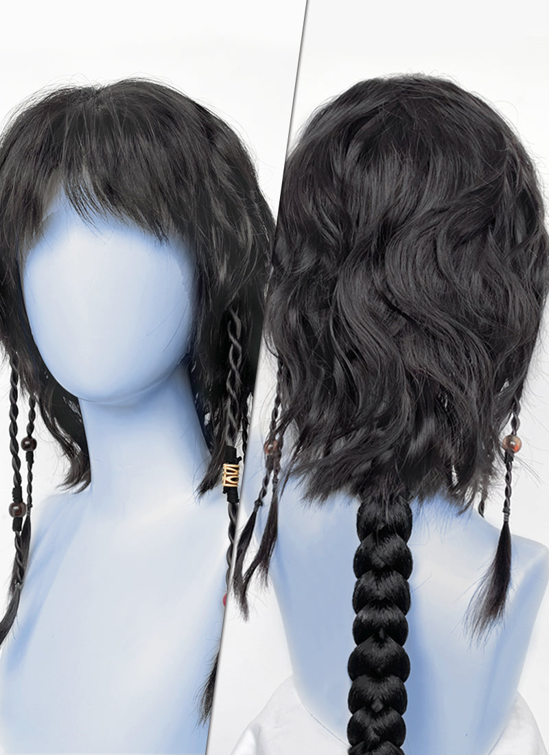 Avatar: fire and ash Kiri Black Braided Lace Front Synthetic Wig LF8106
