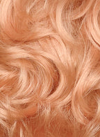 Pastel Orange Wavy Bob Lace Front Synthetic Wig LF8107
