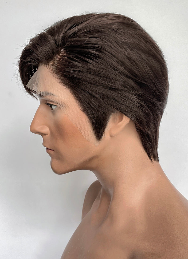The Umbrella Academy Number Five Brunette Straight Lace Front Synthetic Men's Wig LF8108