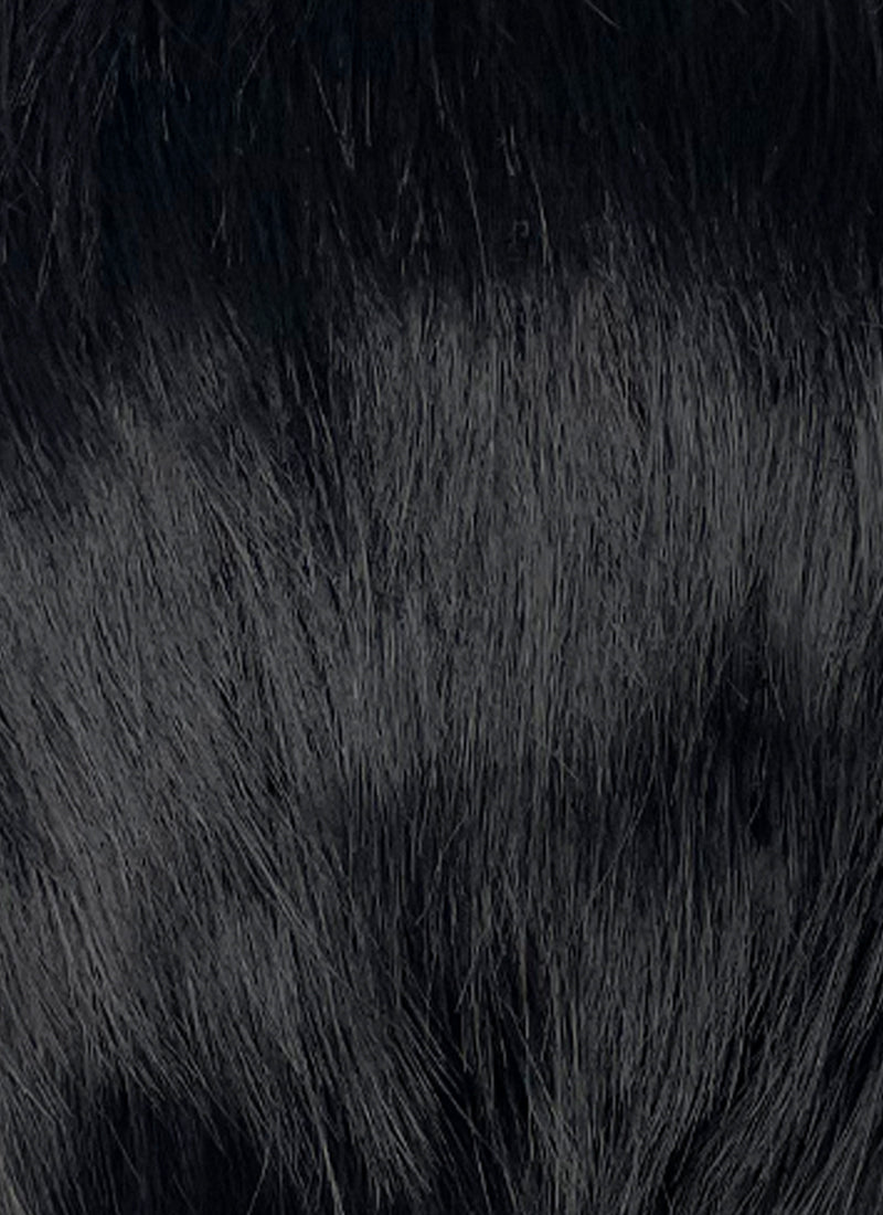 Critical Role Fjord Black And White Straight Lace Front Synthetic Men's Wig LF8110