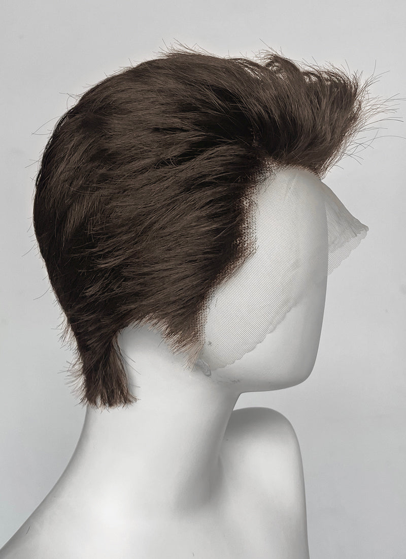 Brunette Straight Lace Front Synthetic Men's Wig NM009