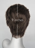 Brunette Straight Lace Front Synthetic Men's Wig NM009