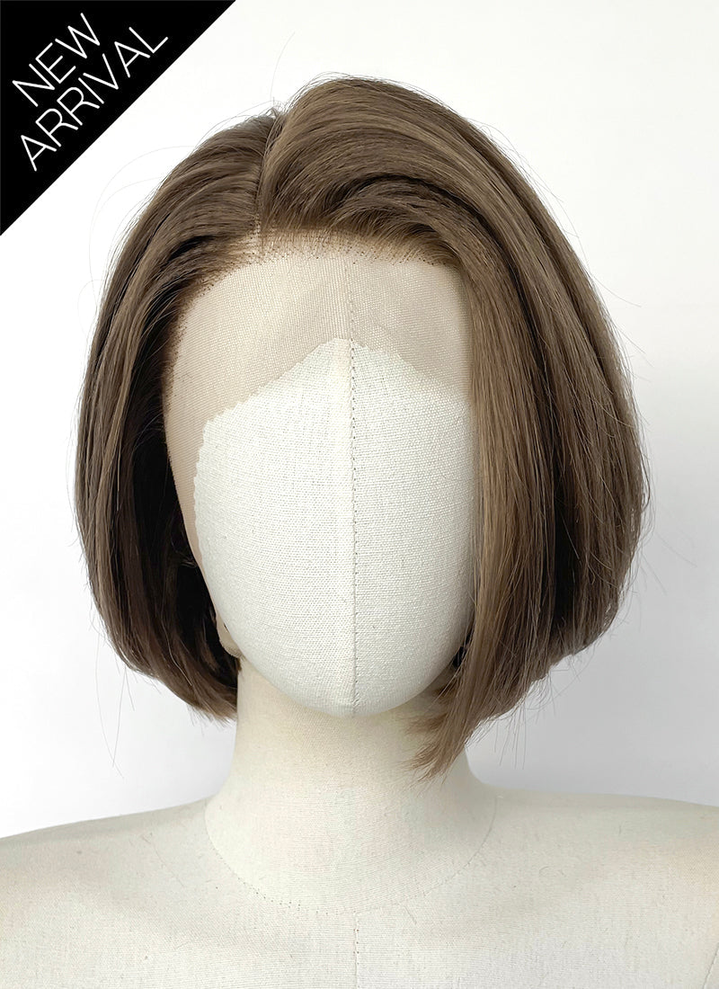 Resident Evil Jill Valentine Brunette Straight Bob Lace Front Synthetic Wig LF8114