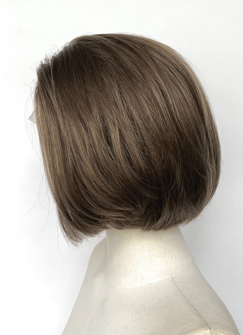 Resident Evil Jill Valentine Brunette Straight Bob Lace Front Synthetic Wig LF8114