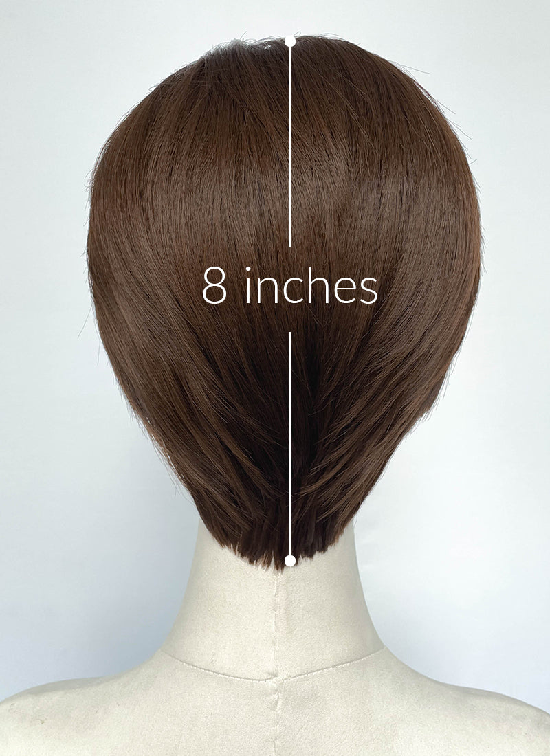 Resident Evil Rebecca Chambers Brunette Straight Lace Front Synthetic Wig LF8115