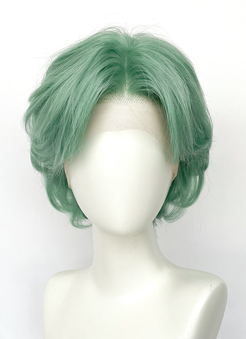Pastel Green Wavy Lace Front Synthetic Hair Wig LF8119