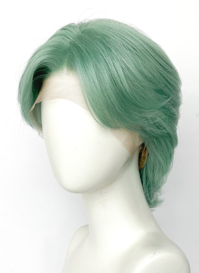 Pastel Green Wavy Lace Front Synthetic Hair Wig LF8119