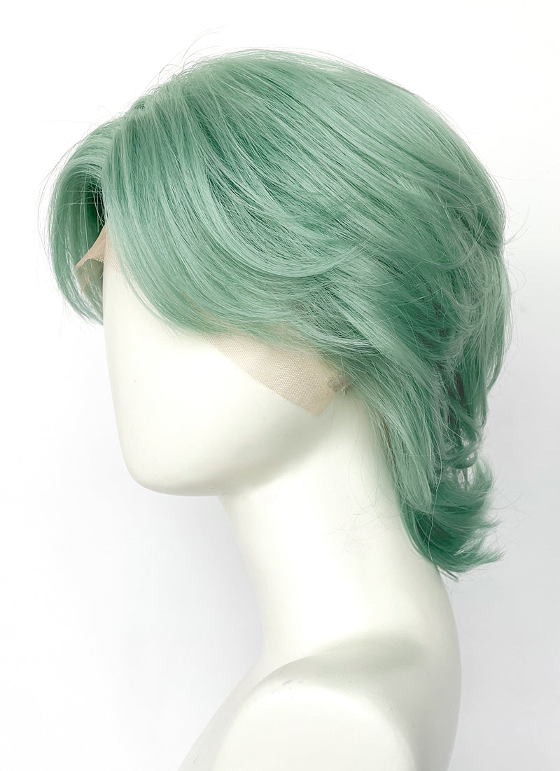 Pastel Green Wavy Lace Front Synthetic Hair Wig LF8119