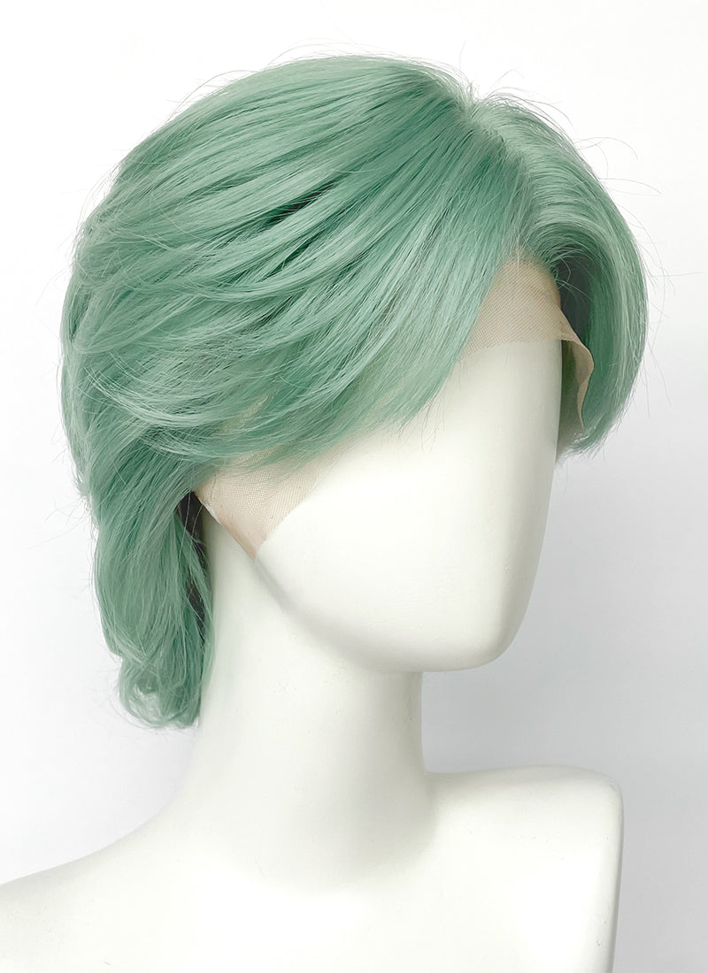 Pastel Green Wavy Lace Front Synthetic Hair Wig LF8119