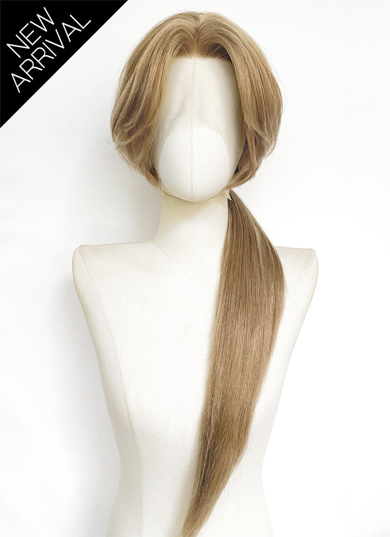 Medium Blonde Ponytail Lace Front Synthetic Hair Wig LF8123