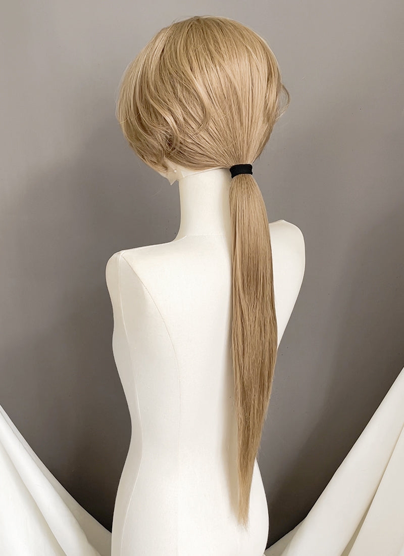 Medium Blonde Ponytail Lace Front Synthetic Hair Wig LF8123