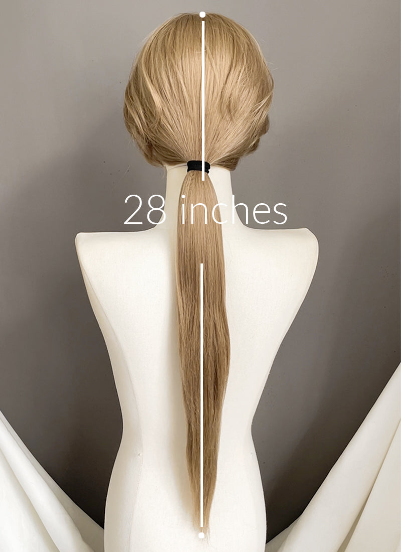 Medium Blonde Ponytail Lace Front Synthetic Hair Wig LF8123