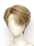 Medium Blonde Straight Lace Front Synthetic Men's Wig LF8124