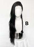 Long Lace Front Wig with Shaved Side - 3 Styles Available | Multiple Colors | Free 2 Wig Caps Included LF8126