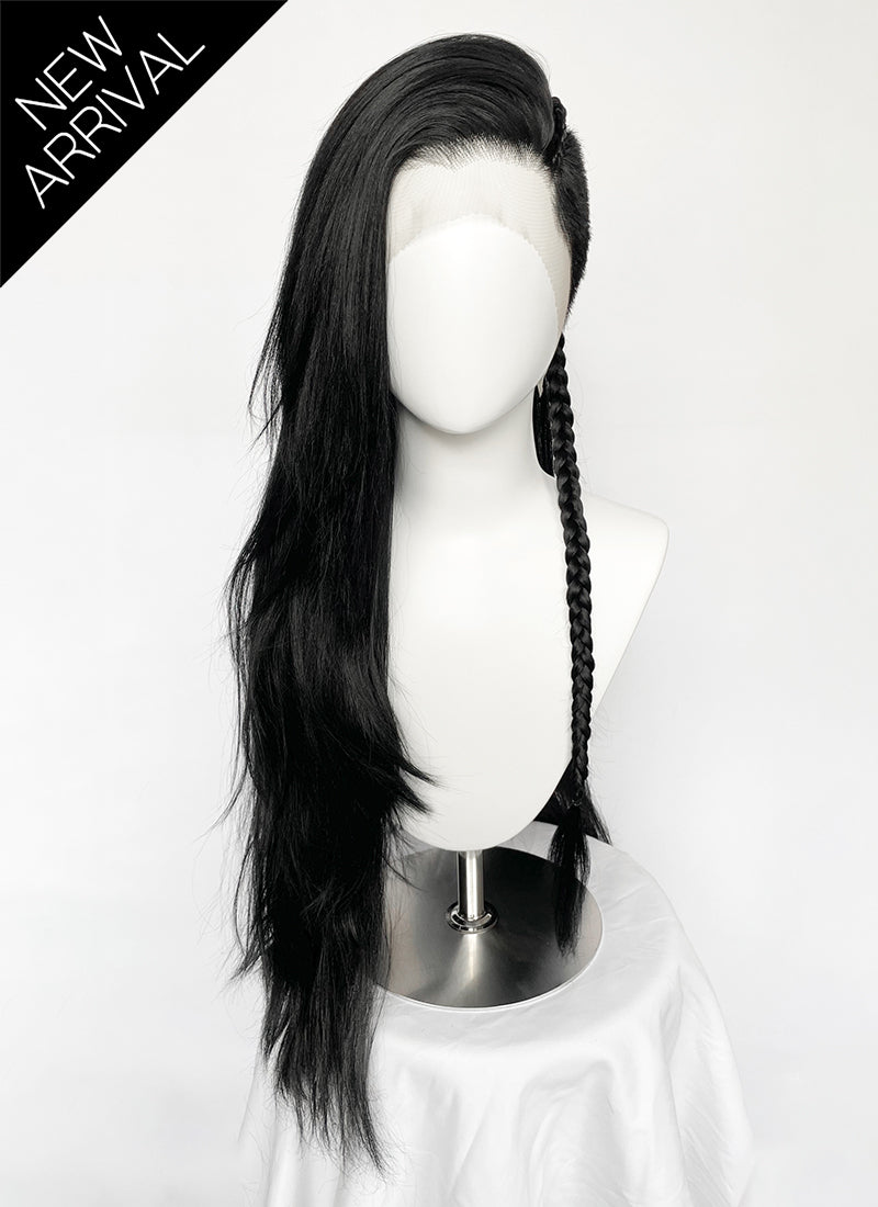 Long Lace Front Wig with Shaved Side -  3 Styles Available | Multiple Colors | Free 2 Wig Caps Included LF8126