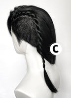 Long Lace Front Wig with Shaved Side - 3 Styles Available | Multiple Colors | Free 2 Wig Caps Included LF8126