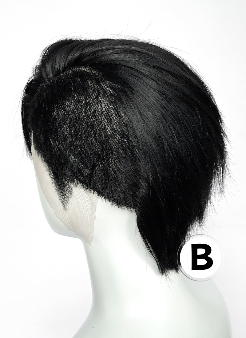 Short Lace Front Wig with Shaved Side - 2 Styles Available | Multiple Colors | Free 2 Wig Caps Included LF8127