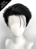 Black Straight Lace Front Synthetic Men's Wig LF8131
