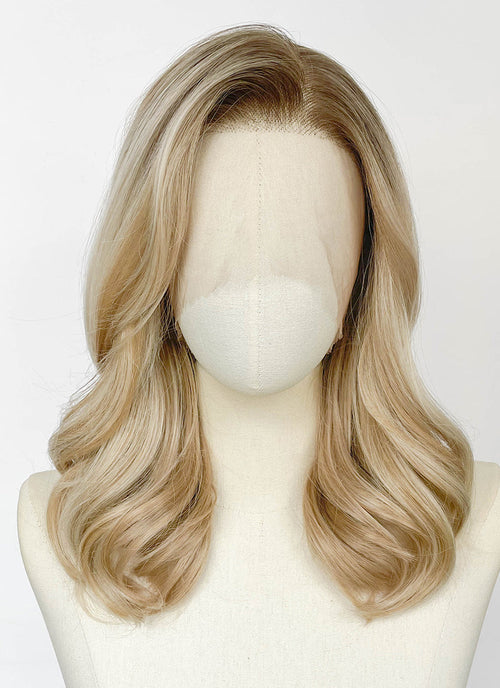 The Boys Starlight Mixed Blonde With Dark Roots Wavy 13" x 6" Lace Top Synthetic Wig LF8135