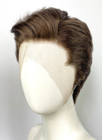 007 First Light James Bond Brunette Wavy Lace Front Synthetic Men's Wig LF8136