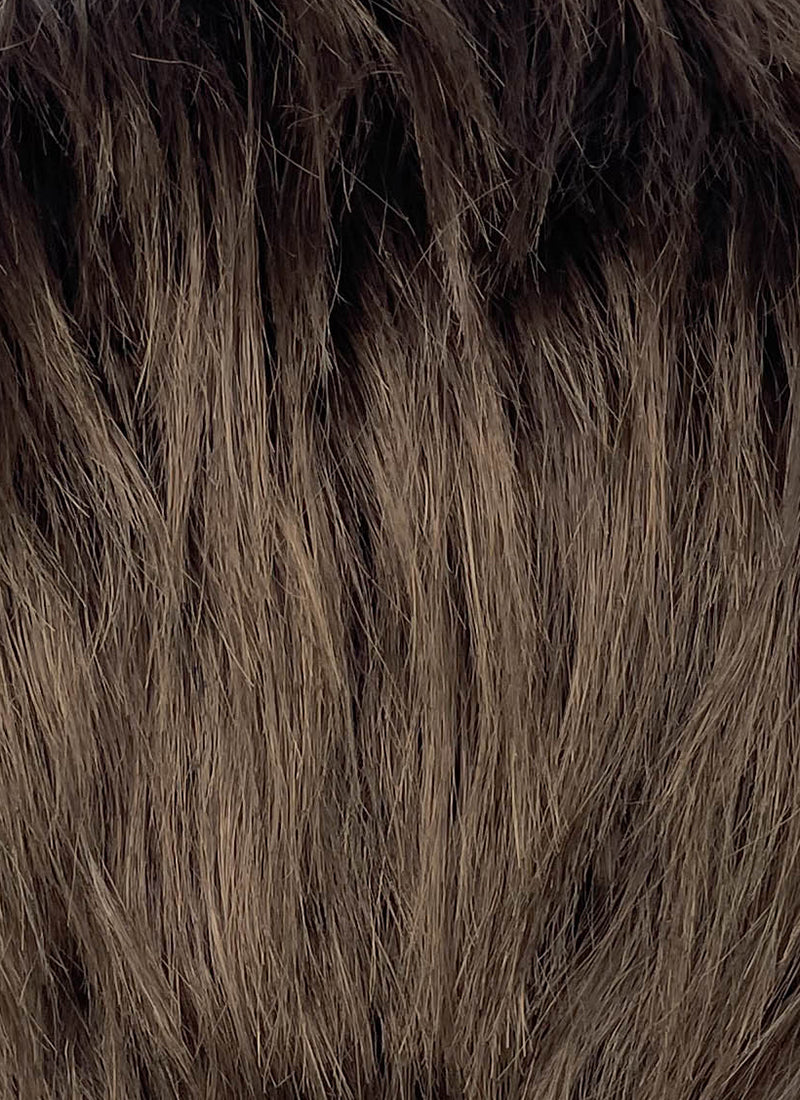 007 First Light James Bond Brunette Wavy Lace Front Synthetic Men's Wig LF8136
