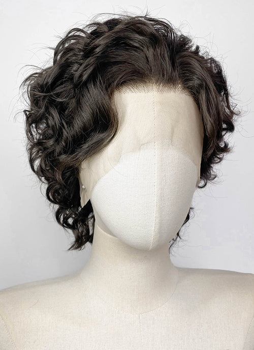 House Of The Dragon Prince Jacaerys Velaryon Brunette Curly Lace Front Synthetic Men's Wig LF8140