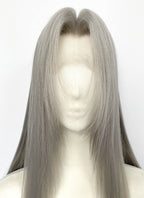 Final Fantasy Sephiroth Grey Straight Lace Front Synthetic Men's Wig LF8141