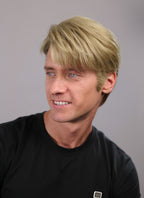 Medium Blonde Straight Lace Front Synthetic Men's Wig NM011