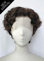Spider-Man Peter Parker Brunette Curly Lace Front Synthetic Men's Wig LF8144