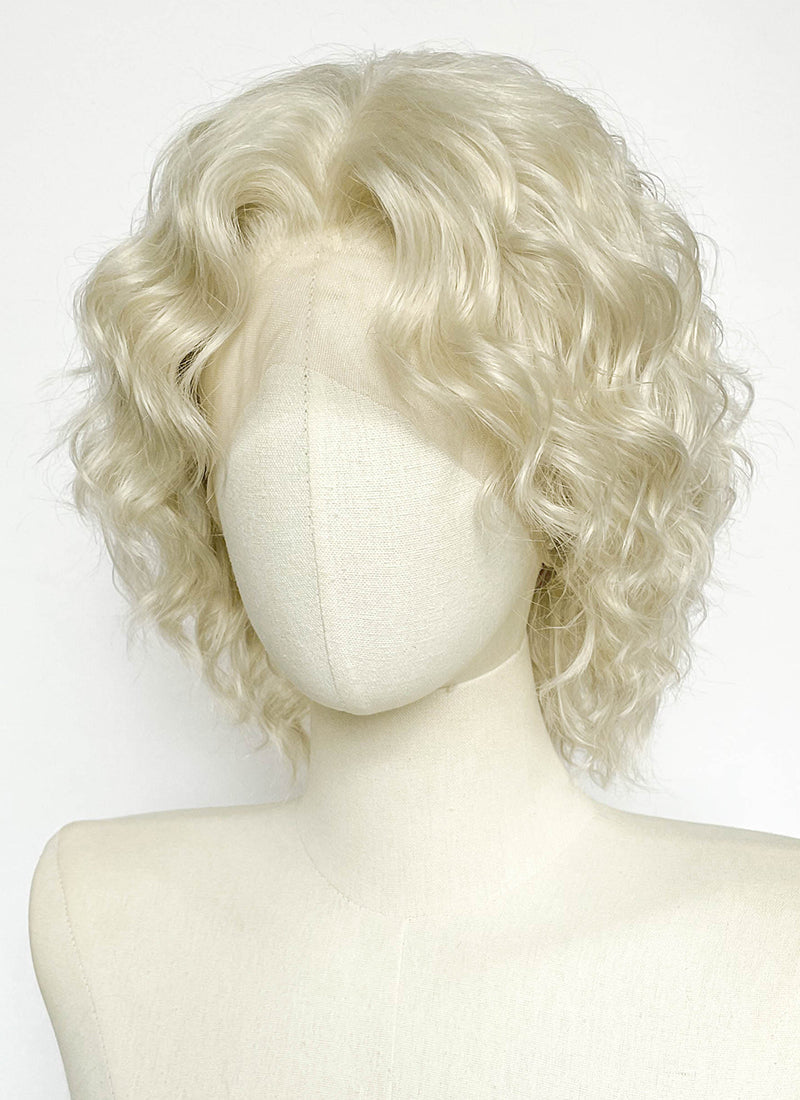 House of Dragon Prince Jacaerys Velaryon Ash Blonde Curly Lace Front Synthetic Men's Wig LF8149