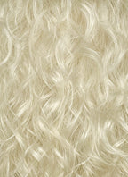 Ash Blonde Curly Lace Front Synthetic Men's Wig LF8149