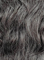 Mixed Dark Grey Wavy Lace Front Synthetic Men's Wig LF8154