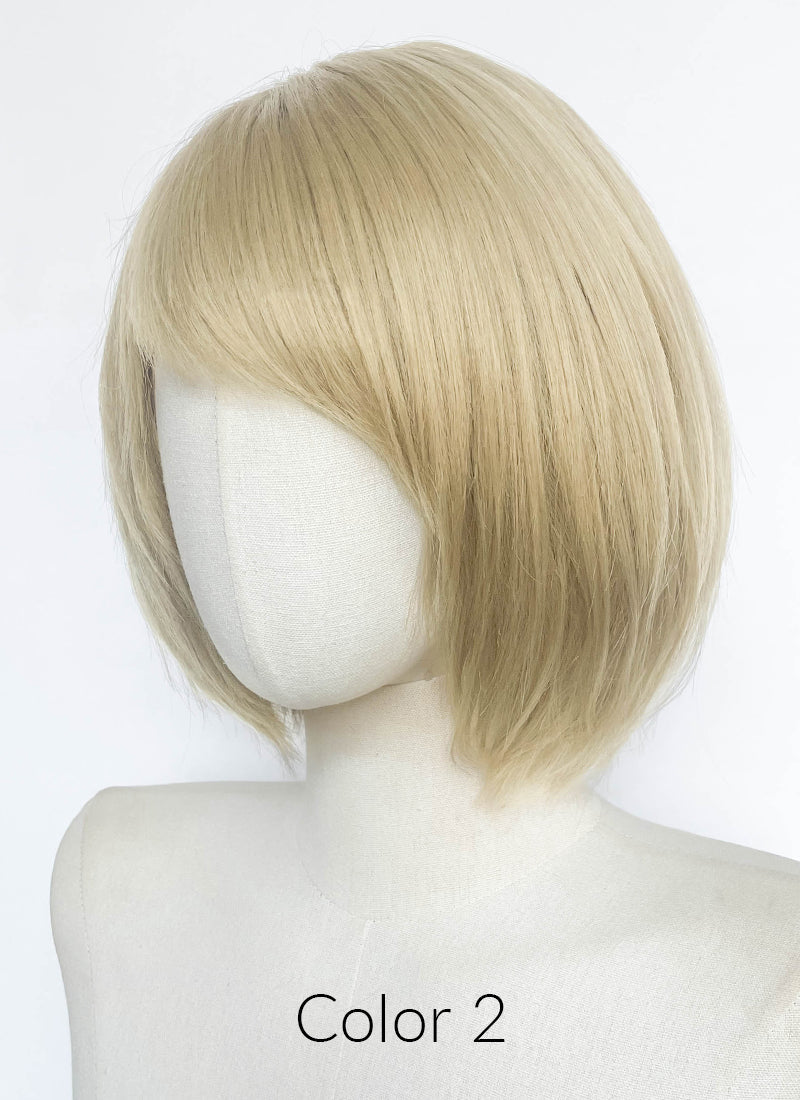 Resident Evil Ashley Graham Medium Blonde Straight 13" x 6" Lace Top Synthetic Wig LF8156