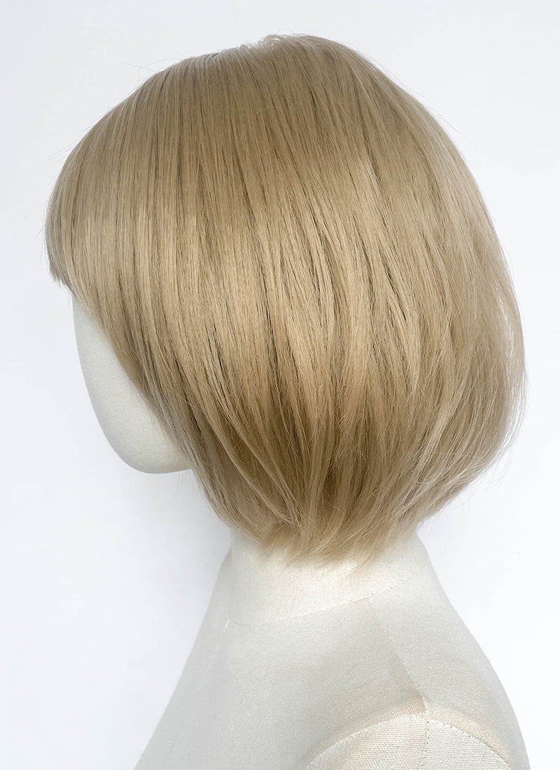 Resident Evil Ashley Graham Medium Blonde Straight 13" x 6" Lace Top Synthetic Wig LF8156