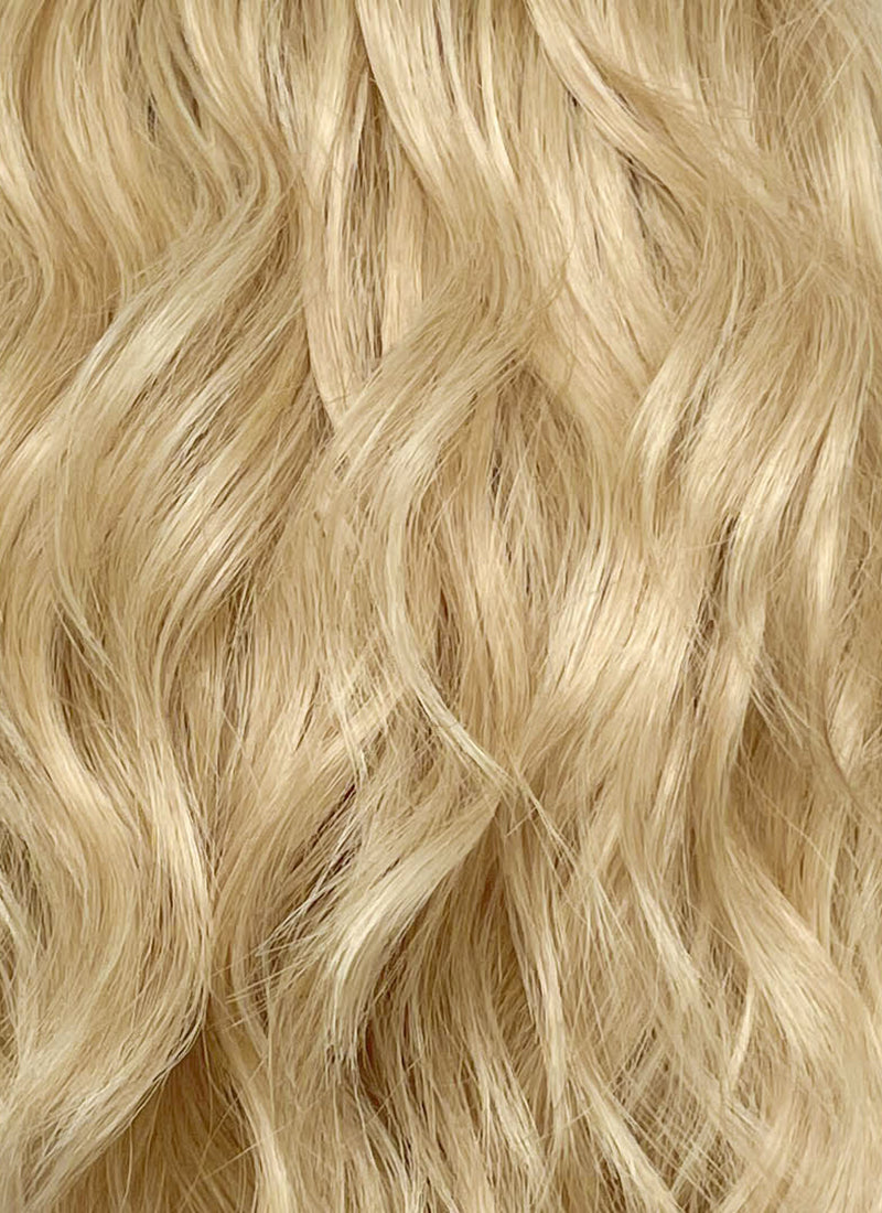 Blonde Curly Lace Front Synthetic Hair Men's Wig LF8157