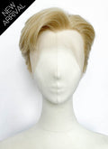 Mixed Blonde Straight Lace Front Synthetic Men's Wig LF8158